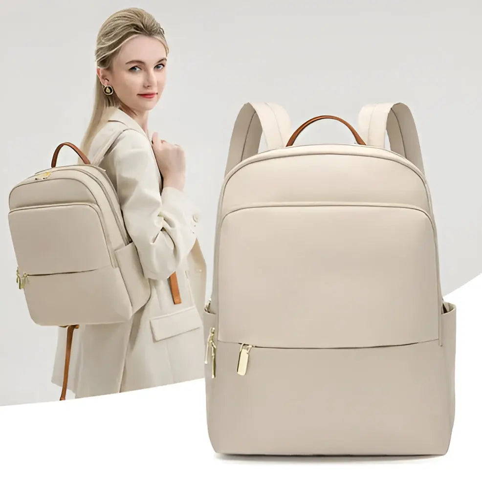 Vielseitiger Damen Laptop Rucksack, ideal für Reisen & Uni. Organisiert, geräumig und wetterfest.