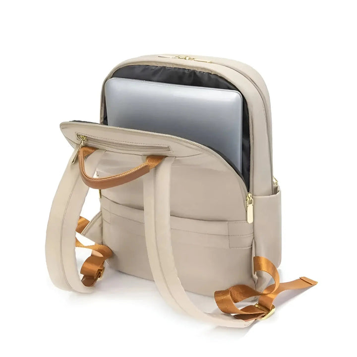 Trendiger Damen Rucksack, perfekt als Begleiter für Schule, Uni oder Kurztrips. Geräumig & elegant.