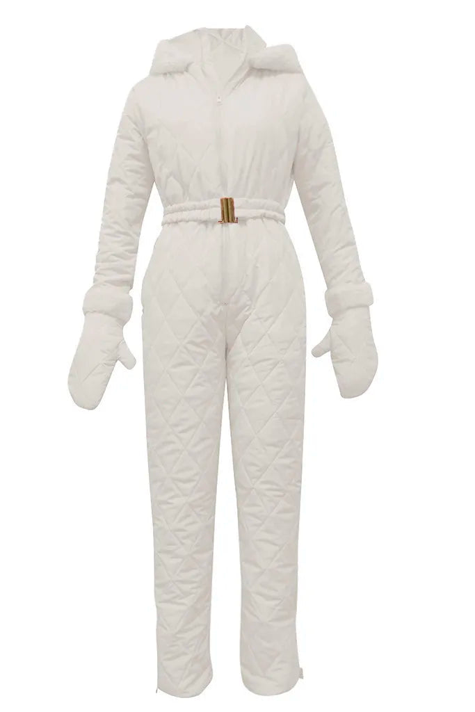 Schmal geschnittener Damen Winteranzug "Alice" – ein Einteiler für Damenmode, warm und bequem für Outdoor & Reise.