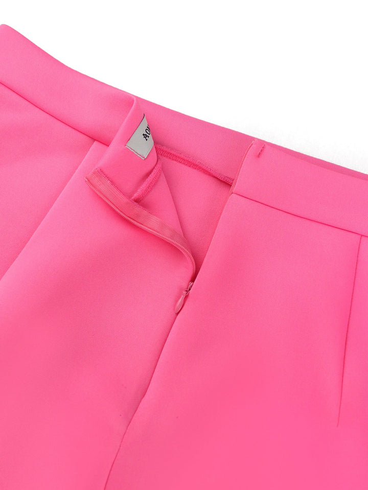 Bequemer, figurbetonter Damen Bleistiftrock in Rosa, schmaler Schnitt, vielseitig für Büro und Abendmode.