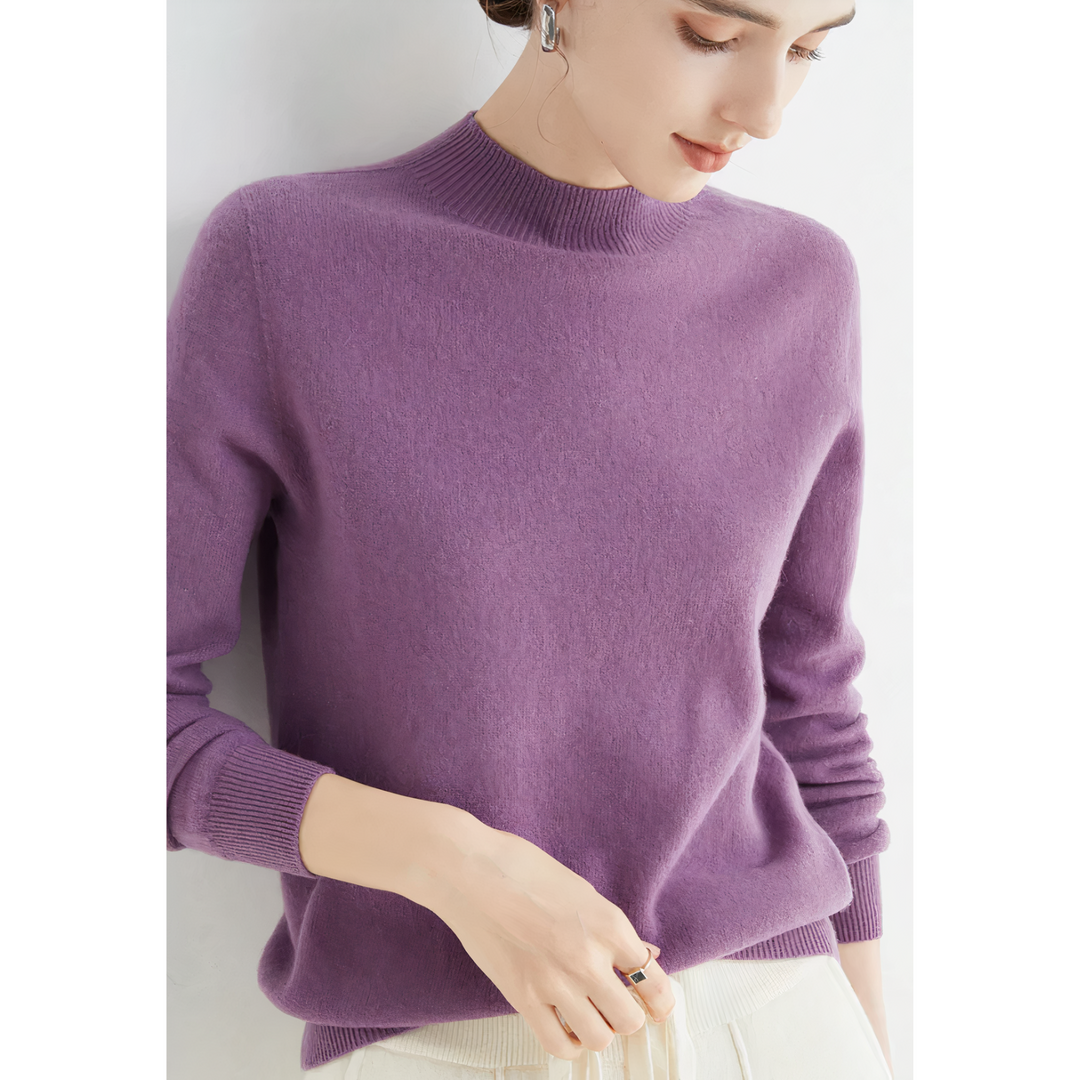 Vielseitiger Damen Herbst-Winter-Pullover. Eleganter Rollkragenpullover für Mode und Freizeit.