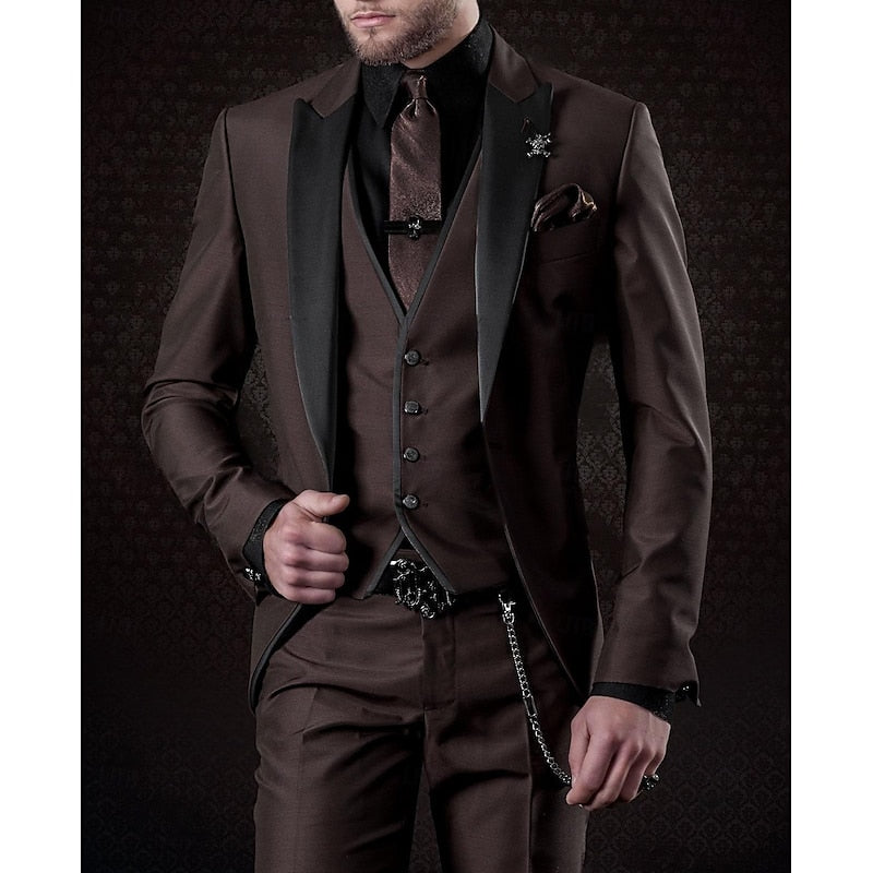 Edle Herren Weste des Anzug Dreiteilers, mit Knopfleiste, vielseitig kombinierbar für Smart Casual oder Büroleben.