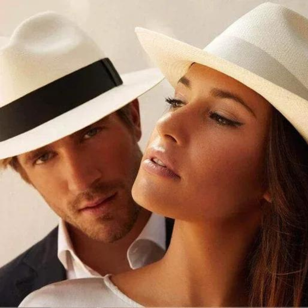 Hochwertiger Panama Hut für Herren, mit breiter Krempe, optimaler UV-Schutz für Kopf & Gesicht im Sommer.
