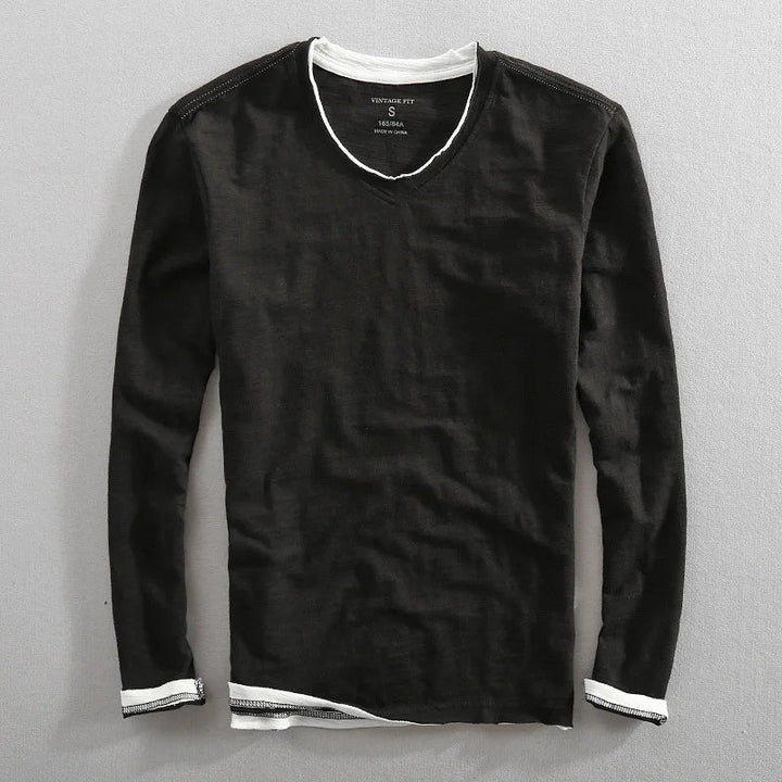 Vielseitiger Männer Pullover in Schwarz, Blau oder Weiß, ideal für Freizeit & Business Casual Looks.