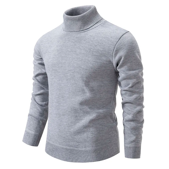 Zeitloser Herren Rollkragenpullover, ein vielseitiges Oberteil für elegante Outfits oder bequeme Wintertage.