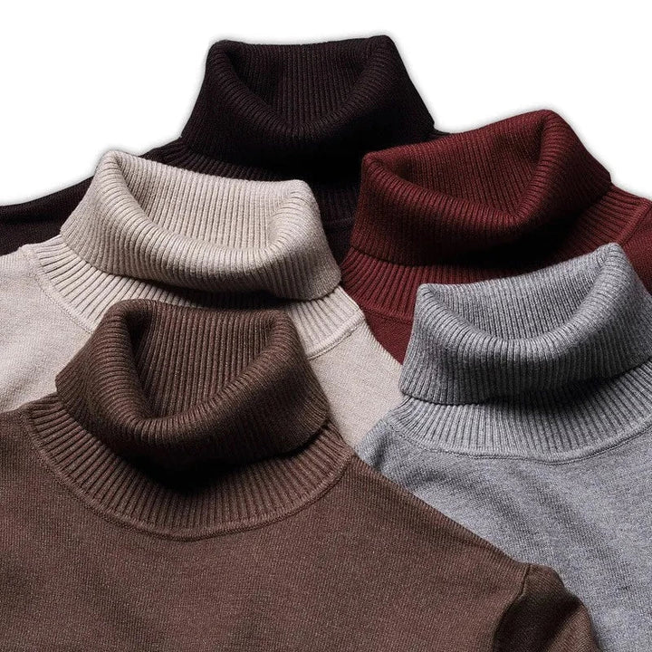 Eleganter Herren Rollkragenpullover für winterliche Freizeit oder smarte Business-Looks. Zeitlos und komfortabel.