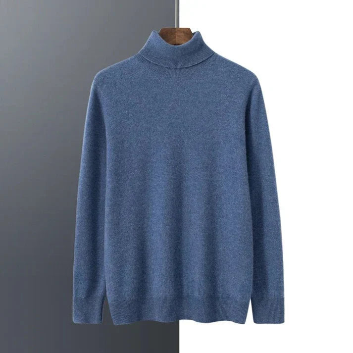 Hochwertiger Herren Rollkragen Strickpullover, der Komfort und Eleganz für den modernen Mann vereint.