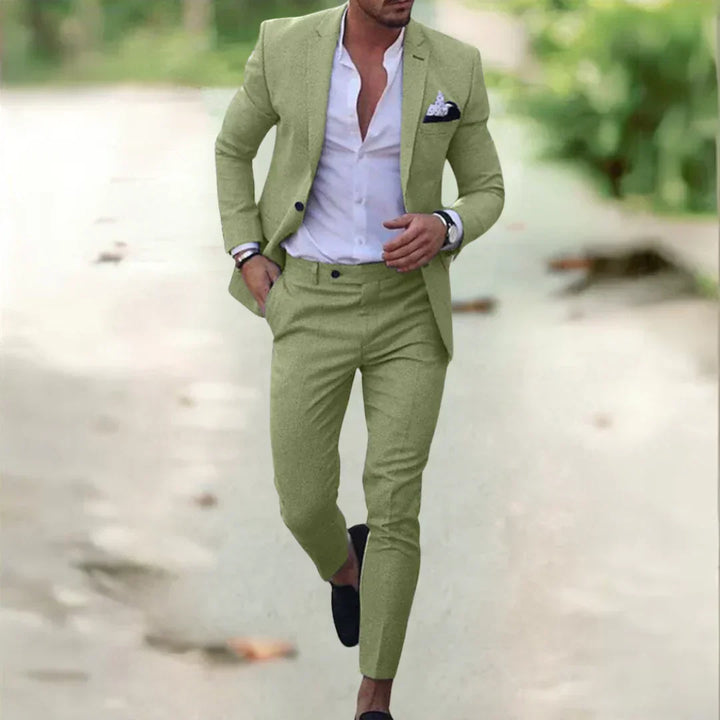 Herren Sommeranzug Slim Fit, 2-teilig, für einen stilvollen Look bei Hochzeiten, Business & besonderen Anlässen.