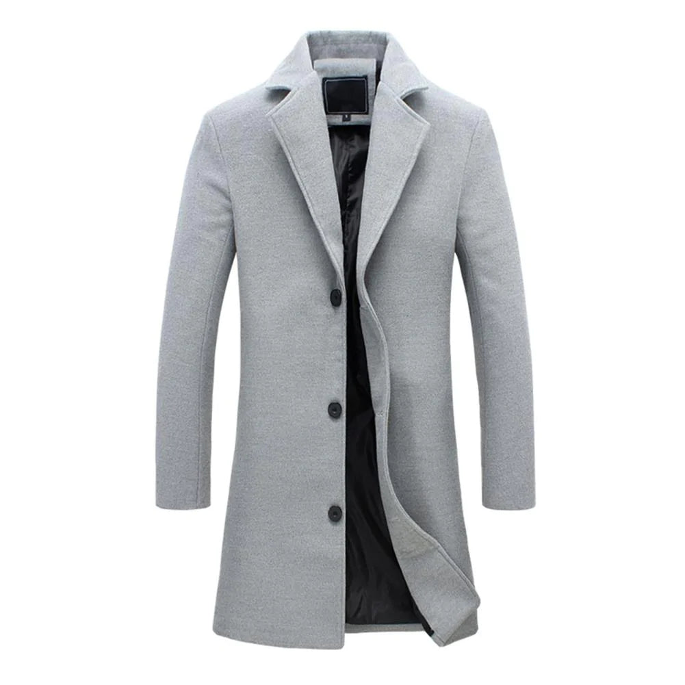 Stilvoller Herren-Mantel, elegant für Business und Freizeit. Warme Winterjacke mit optimalem Kälteschutz.