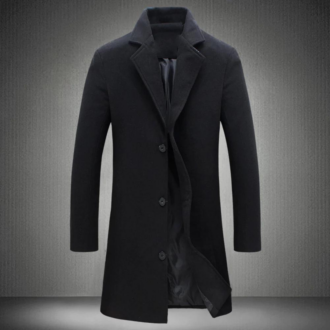 Eleganter Herren Wintermantel, warm und stilvoll, perfekt für Business und Freizeit im Winter. Hochwertiger Overcoat.