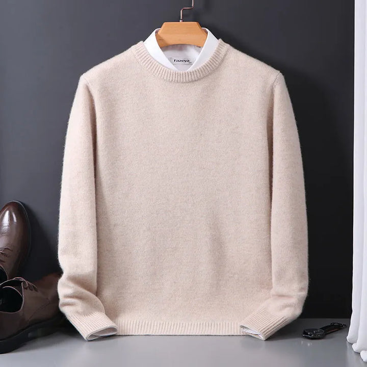 Gemütlicher Herren Strickpullover in eleganter Optik. Ideal als warmes Oberteil für die kalte Jahreszeit.