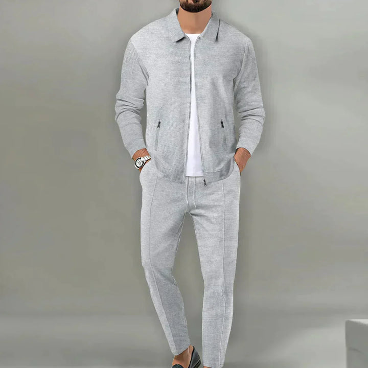 Hochwertiger Herren Zweiteiler Anzug: Zeitloser Blazer und Hose. Ideal für Business, Feiern und stilvolle Auftritte.