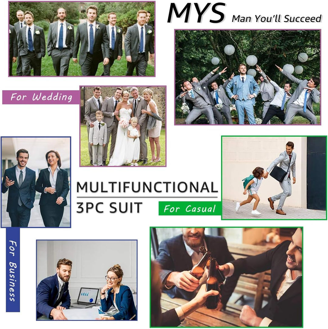 Anzug-Set mit Sakko und passender Hose. Eleganter Zweiteiler für Business & Feste.