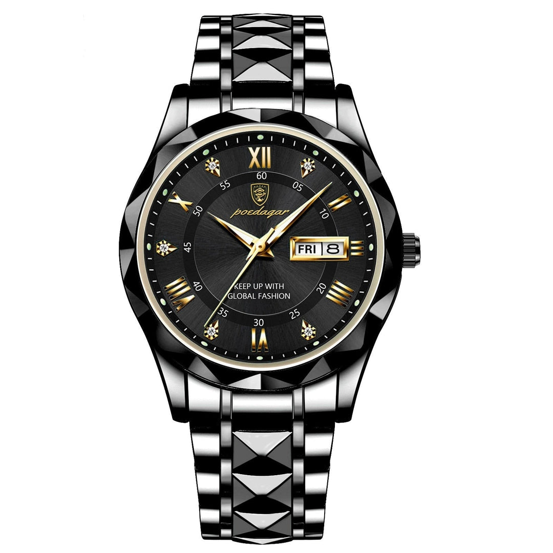 Hochwertige Herren Armbanduhr mit robustem Armband, präzisem Quarzwerk & Datumsanzeige. Elegantes Design.