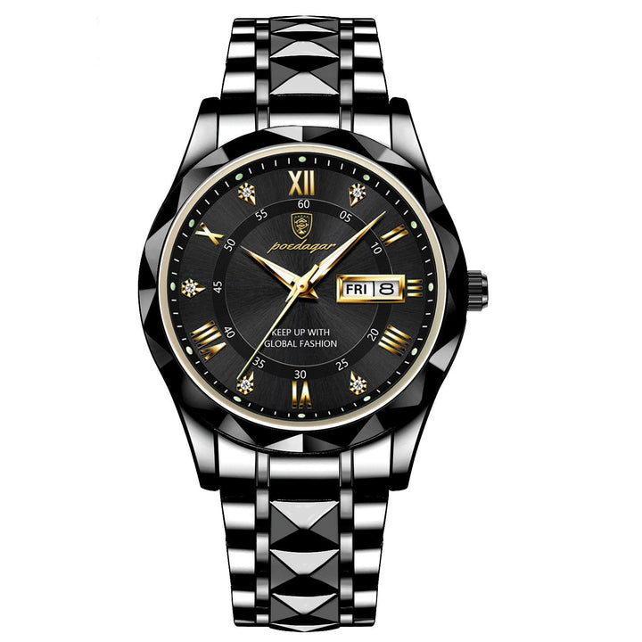 Hochwertige Herren Armbanduhr mit robustem Armband, präzisem Quarzwerk & Datumsanzeige. Elegantes Design.