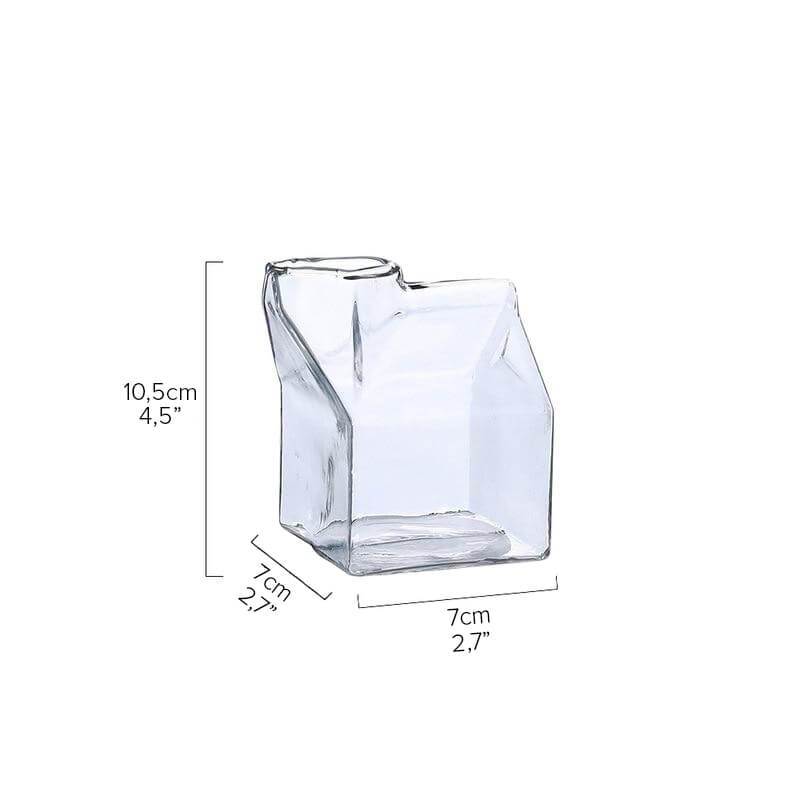 Handgemachter Latte Becher aus Glas, klares, robustes Trinkglas. Perfekte Kaffeetasse.