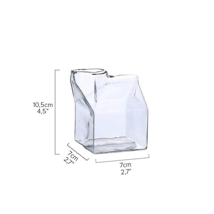 Handgemachter Latte Becher aus Glas, klares, robustes Trinkglas. Perfekte Kaffeetasse.