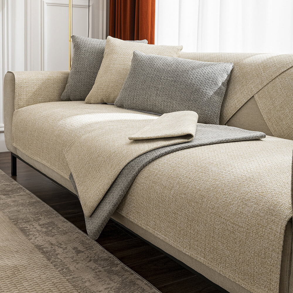 Pflegeleichter Leinenbezug für Couch, atmungsaktiv & langlebig. Ideal für Heimtextilien.