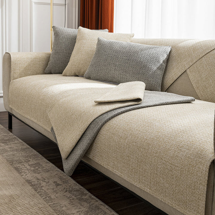 Pflegeleichter Leinenbezug für Couch, atmungsaktiv & langlebig. Ideal für Heimtextilien.