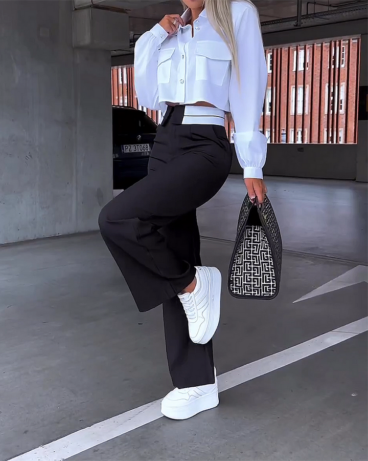 Klassischer taillierter Damen Zweiteiler Anzug für Business, Büro und elegante Anlässe, in Grau oder Schwarz.