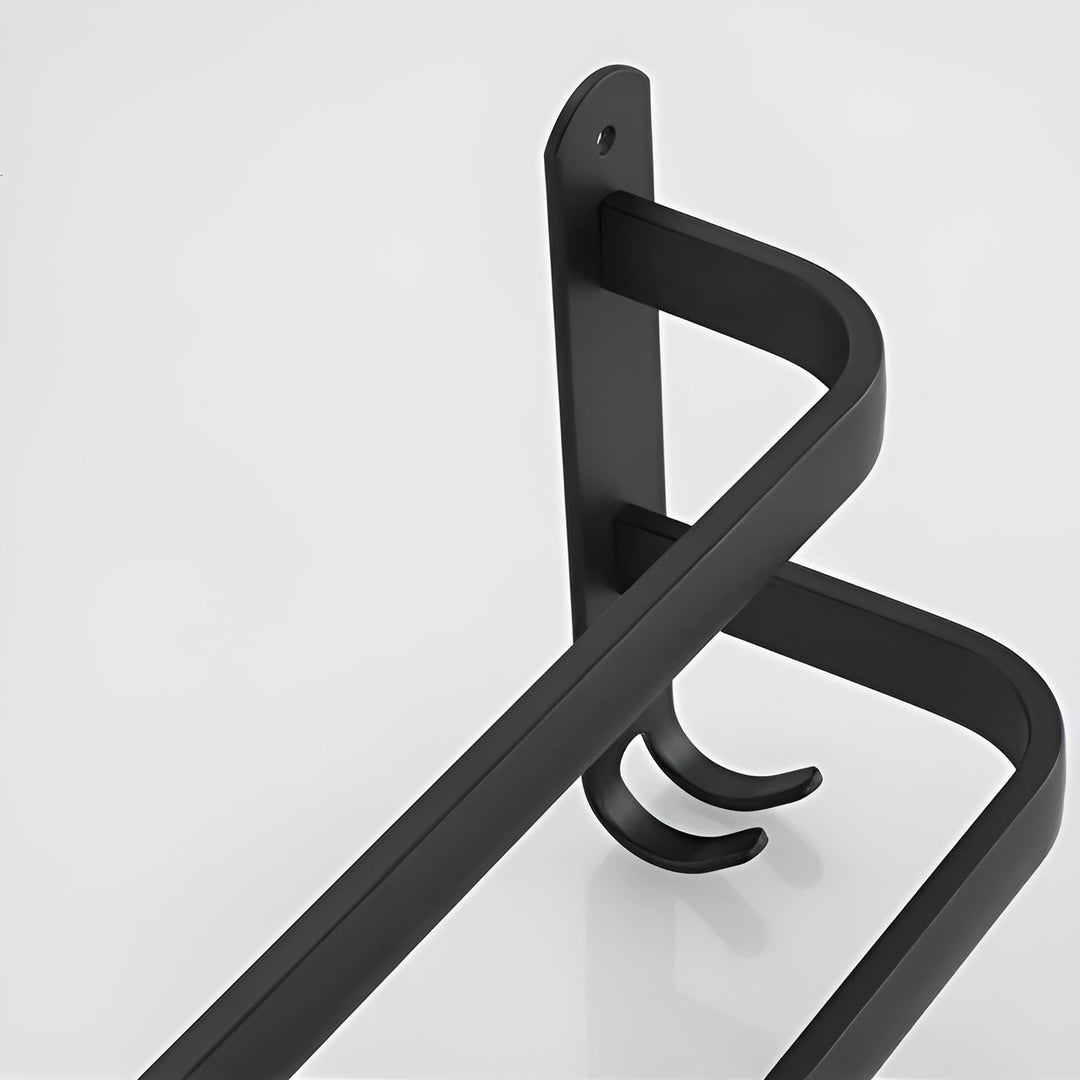 Platzsparender Aluminium Handtuchhalter in modernem Design, wandmontiert, perfekte Handtuchablage.