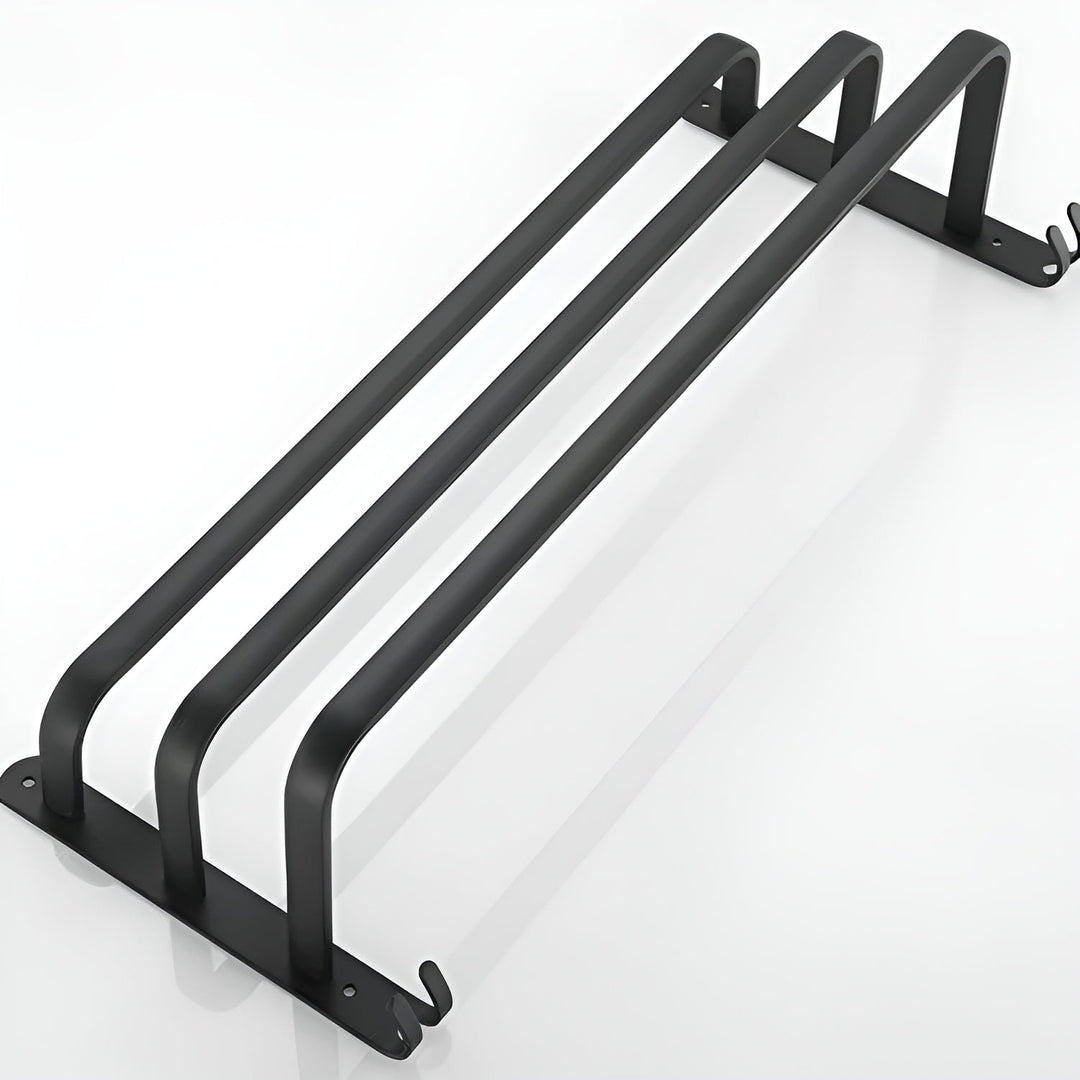 Hochwertiger Aluminium Handtuchhalter mit 3 Stufen, wandmontiert, schafft Ordnung im Badezimmer.
