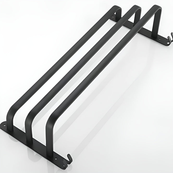 Hochwertiger Aluminium Handtuchhalter mit 3 Stufen, wandmontiert, schafft Ordnung im Badezimmer.
