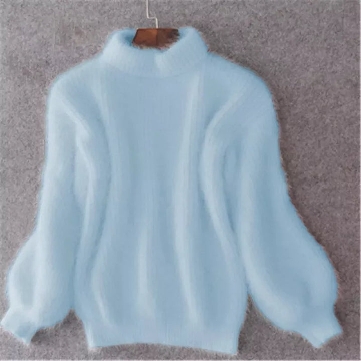 Eleganter, warmer Damen Strickpullover für den Winter. Gemütlicher Langarm-Pullover, vielseitig für Damenmode.