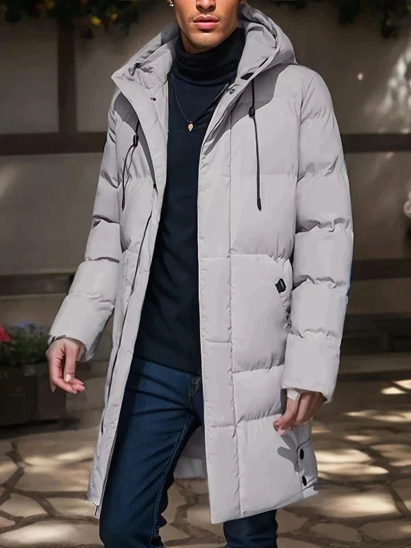 Warme Herren Winterjacke Parka, wasserdicht, mit Kapuze. Ideale Outdoor-Herrenmode für kalte Tage & Kälteschutz.