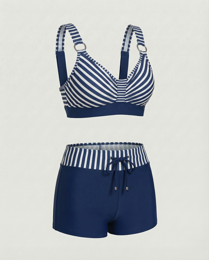 Komfortables Damen Bikini-Set für entspannte Sommertage am Strand oder Pool. Schnelltrocknende Schwimmbekleidung.