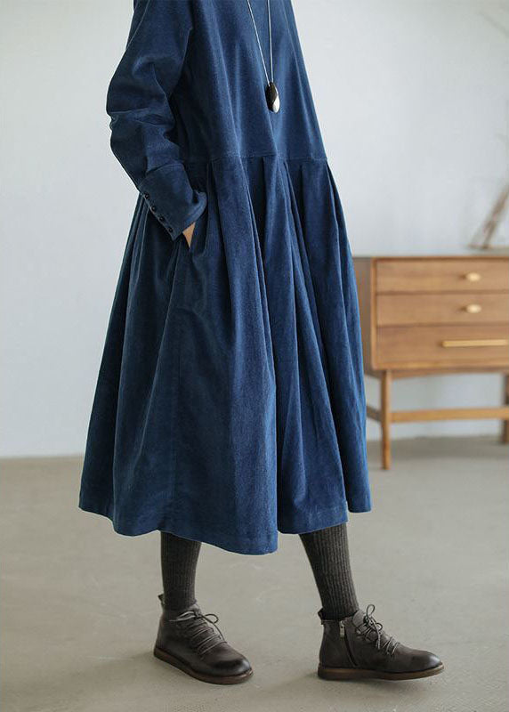 Hochwertiges Damen Cord-Langarmkleid Emilia. Bequemes Herbst/Winter Freizeitkleid mit schmeichelnder Passform.