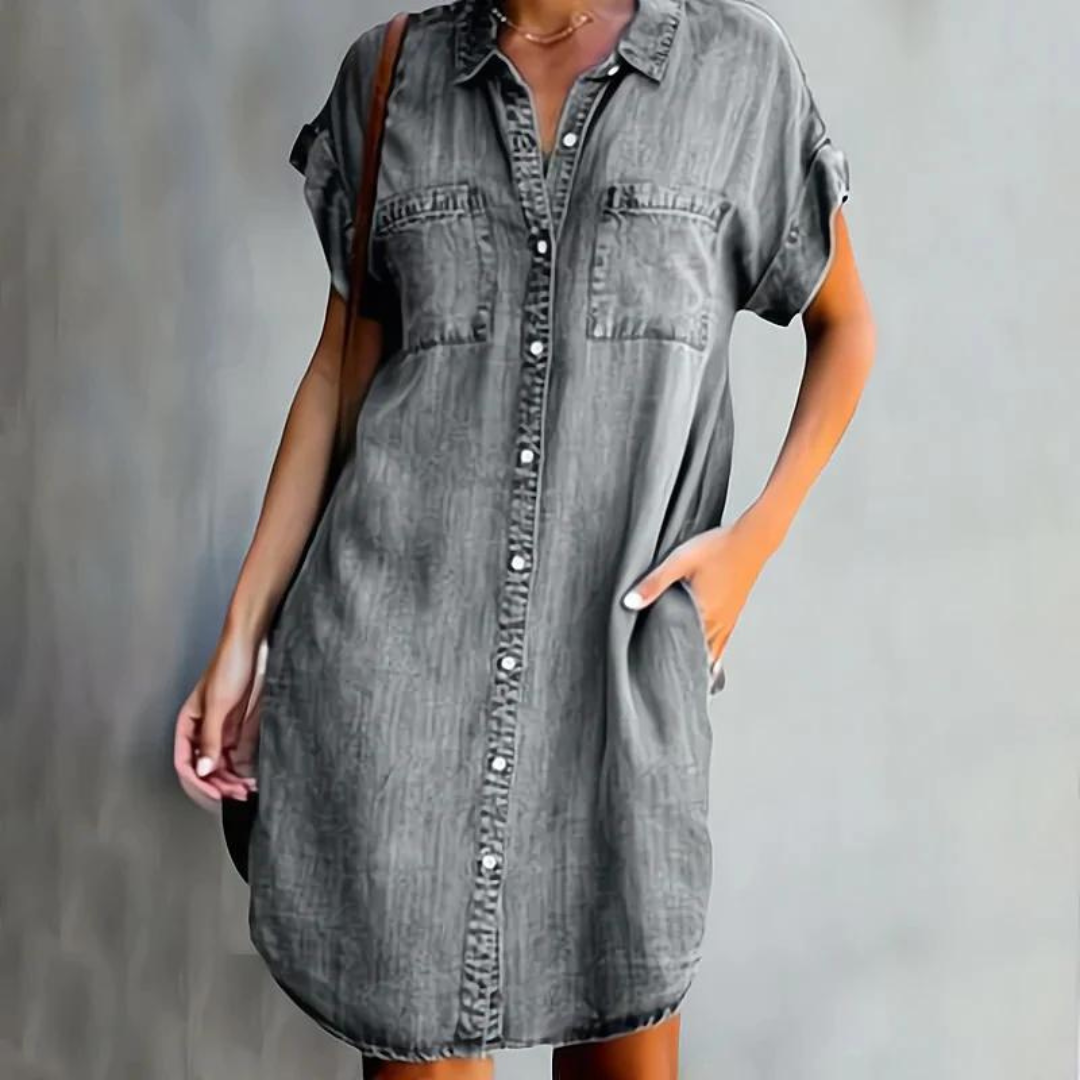 Vielseitiges Damen Casual Kleid, elegant und komfortabel, ideal für entspannte Freizeit oder stilvolle Anlässe.