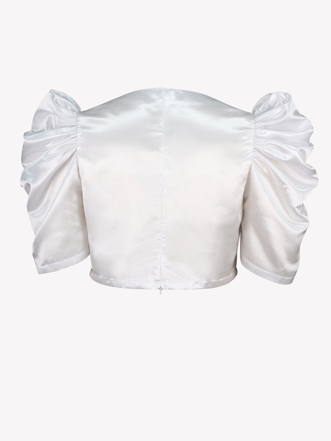 Glamouröses Damen Kurzarmtop in moderner Passform mit stylischen Puffärmeln. Elegant, chic und ideal als Sommer-Oberteil.