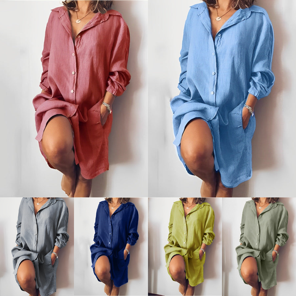 Modisches Damen Langarmkleid, kombiniert Komfort und stilvolle Mode für jeden Anlass.