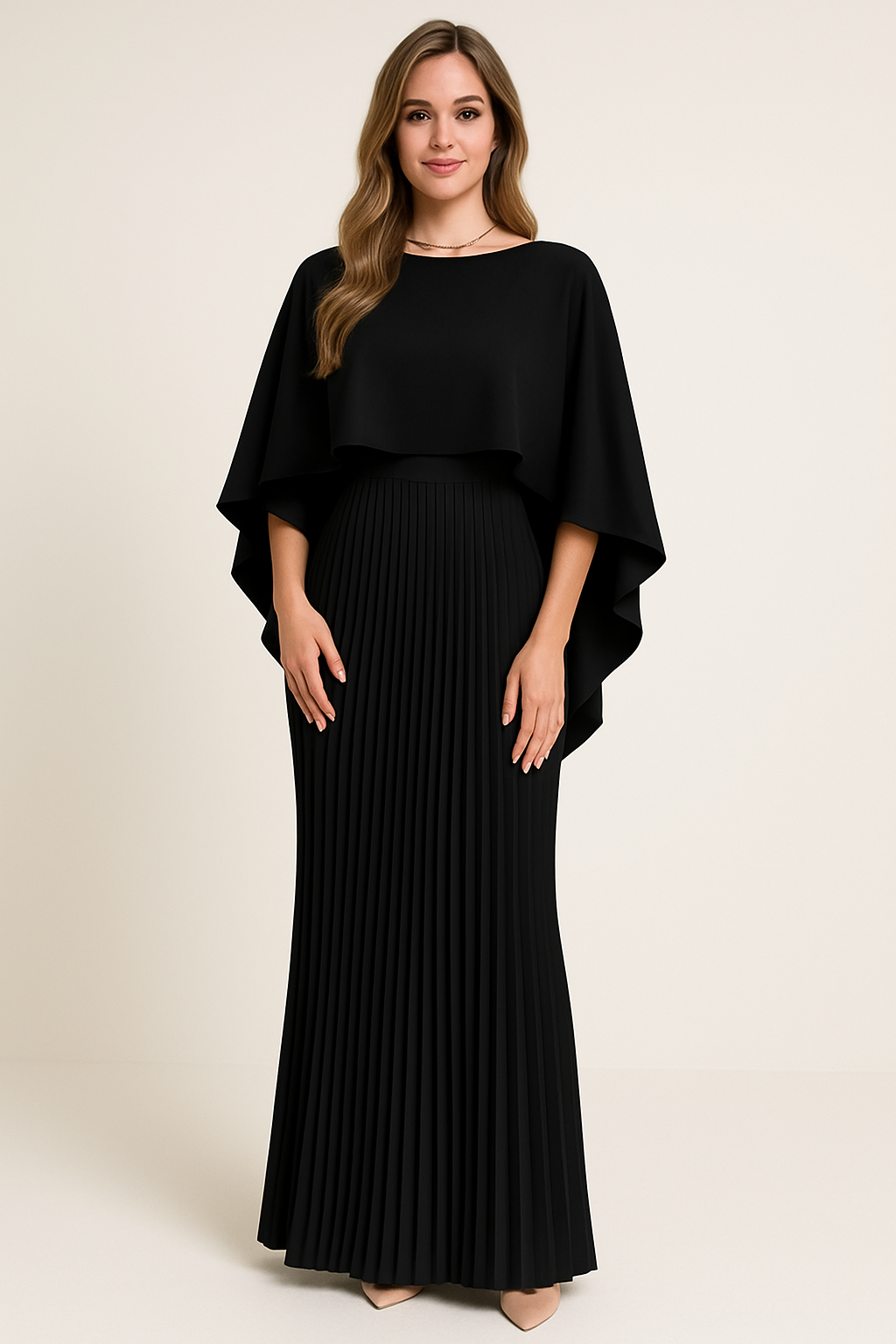 Festliches Damenkleid Amelie, maxilang, für besondere Anlässe, Gala oder Party, elegant und modern.