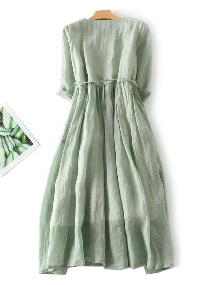 Elegantes Damen Maxikleid für Sommer & Freizeit, langer Schnitt, stilvoll & bequem.