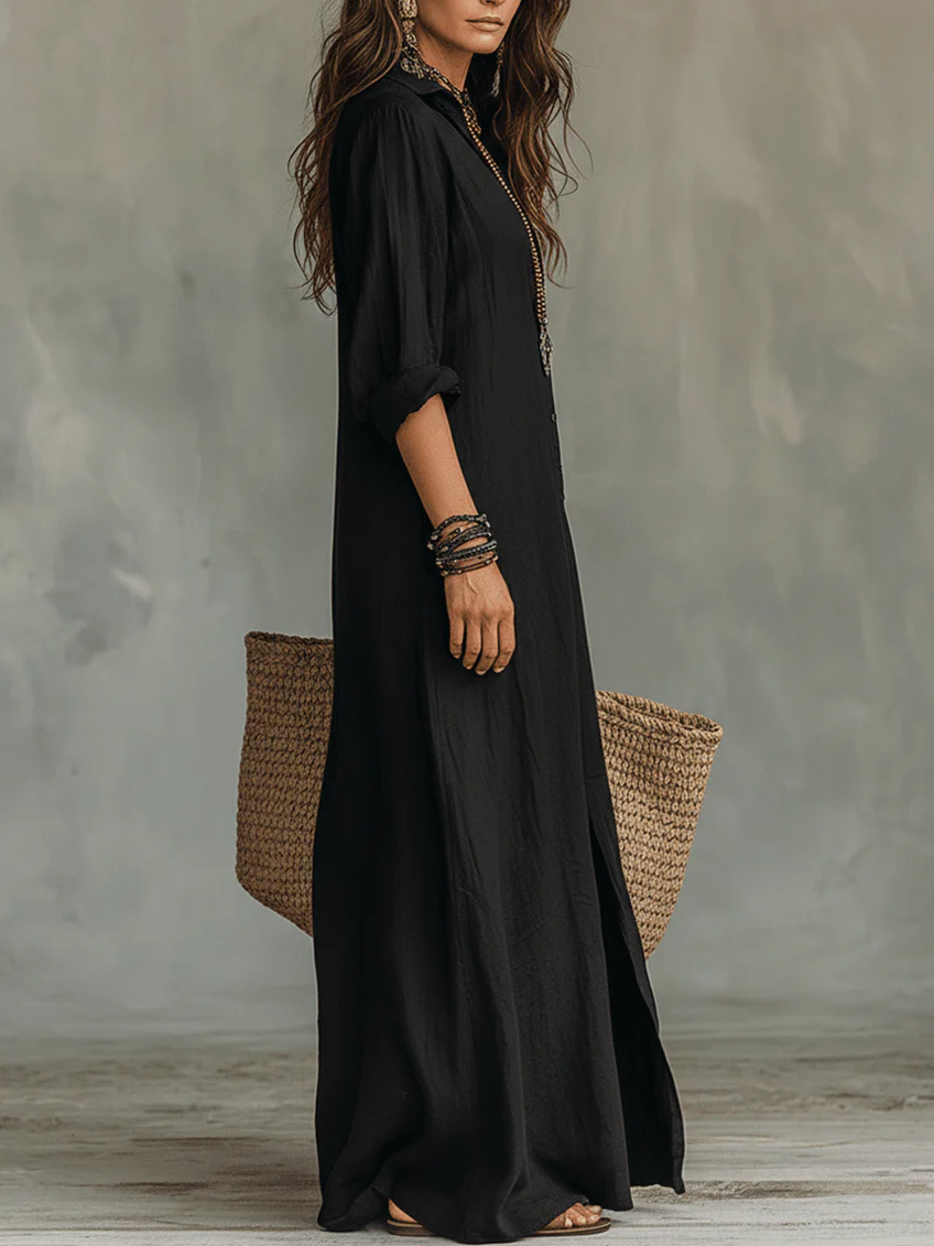 Bequemes, vielseitiges Damen Maxikleid WILLOW als ideales Freizeitkleid für stilvolle Alltagsmode.