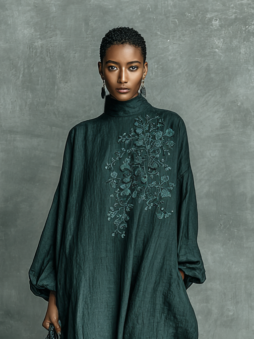 Hochwertiges Damen Maxikleid, elegant und fließend, ein modisches langes Kleid für besondere Momente.