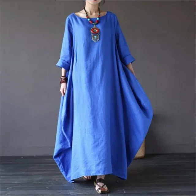 Elegantes Damen Sommerkleid für moderne Damenmode. Komfortables Freizeitkleid mit müheloser Eleganz und lockerer Passform.