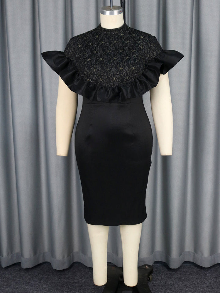 Festliches Damen Spitzenkleid, ideal als Abendmode, Partykleid oder für besondere Anlässe. Elegantes Design.
