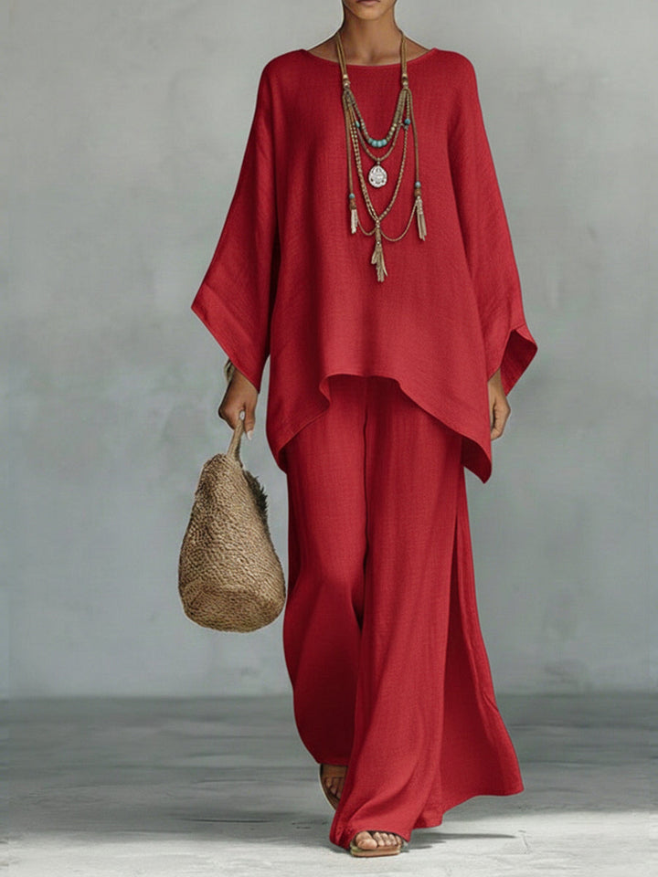 Vielseitiges Damen Zweiteiler-Set. Elegant für Abendoutfits, bequem für Tageslooks. Stilvolle Freizeitkleidung.