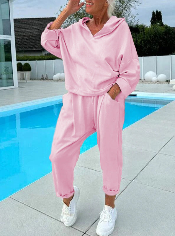 Stylisches Damen Sommer Set: Zweiteiler, locker sitzend, atmungsaktiv, ideal für Freizeitaktivitäten.