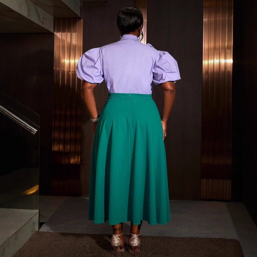 Glamouröses Abendkleid für Damen mit stilvollen Rüschendetails und komfortabler Passform.