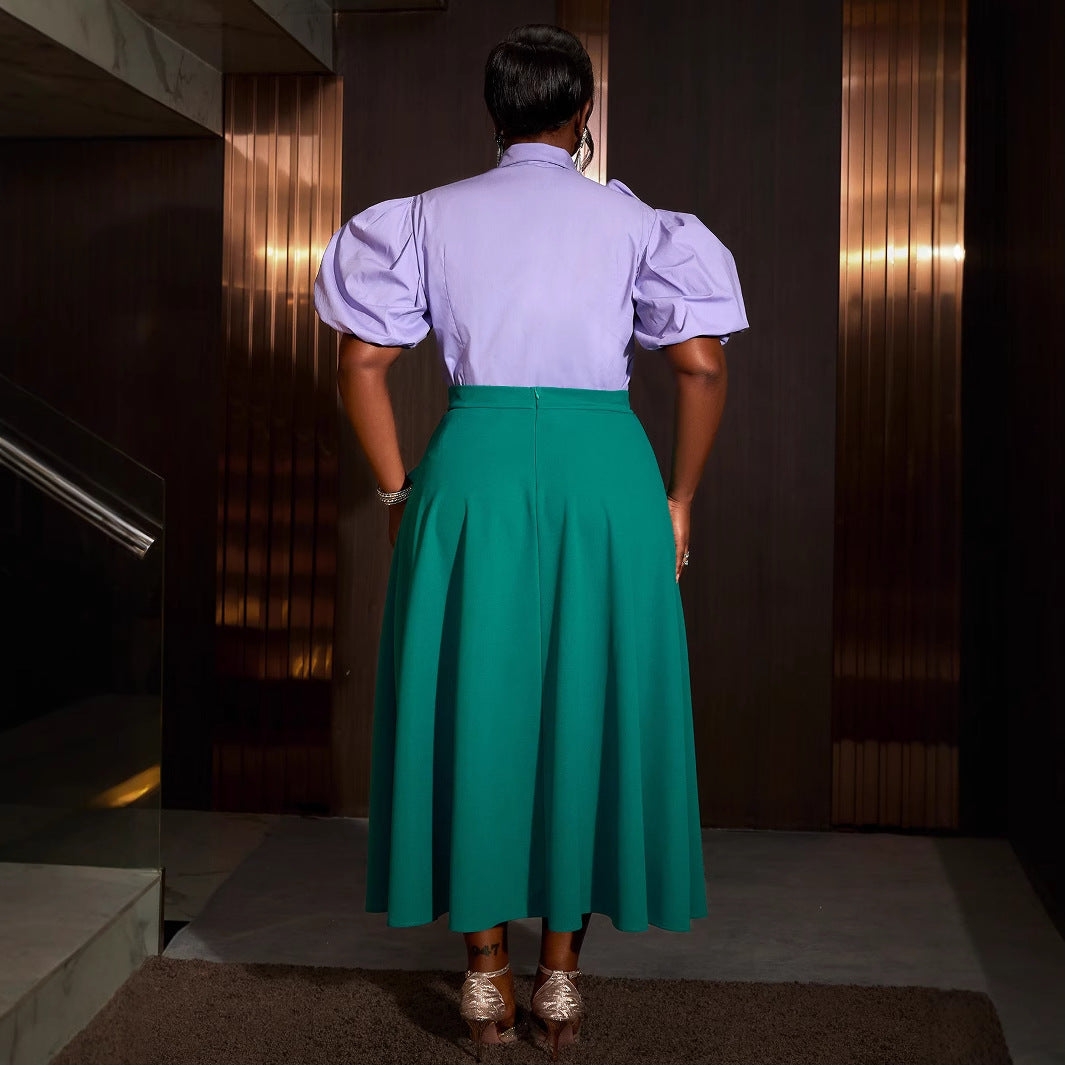 Glamouröses Abendkleid für Damen mit stilvollen Rüschendetails und komfortabler Passform.