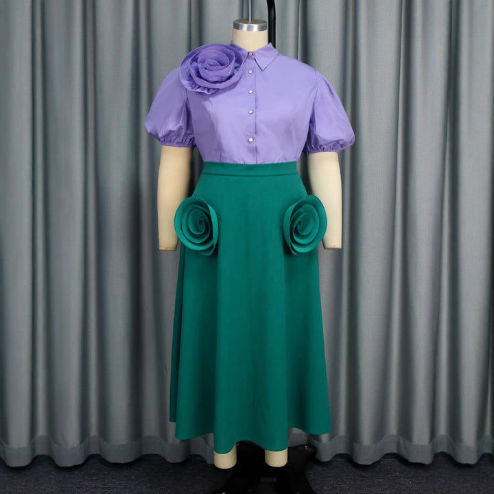 Schickes Damen-Cocktailkleid mit üppigen Rüschen, perfekt für stilvolle Auftritte und Partys.