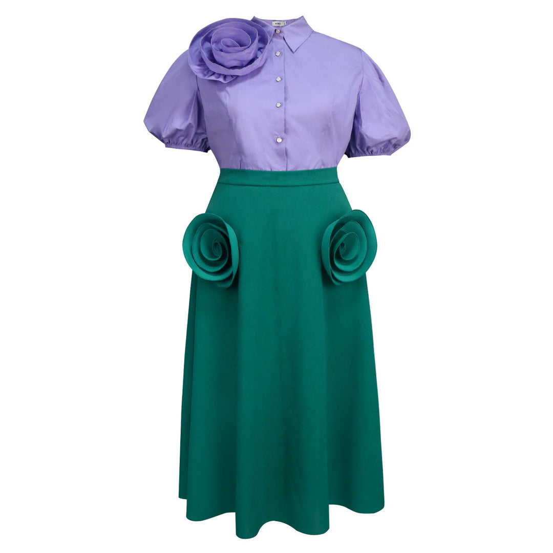 Komfortables und elegantes Damenkleid, rüschenverziert, ideal als Abend- oder Cocktailkleid.