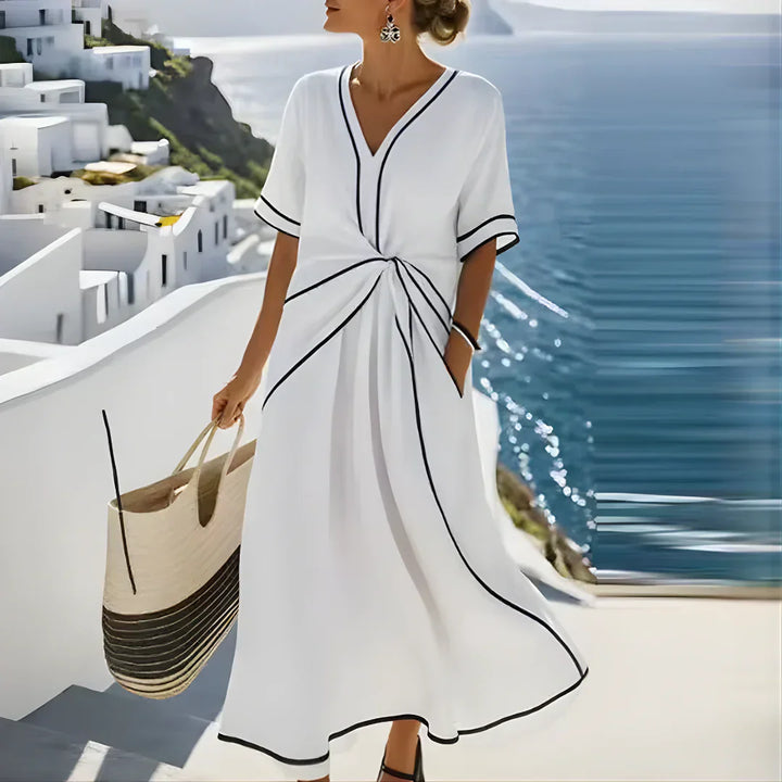 Vielseitiges Damen Maxikleid, perfekt für den Sommer oder als Abendkleid, betont die Figur stilvoll.