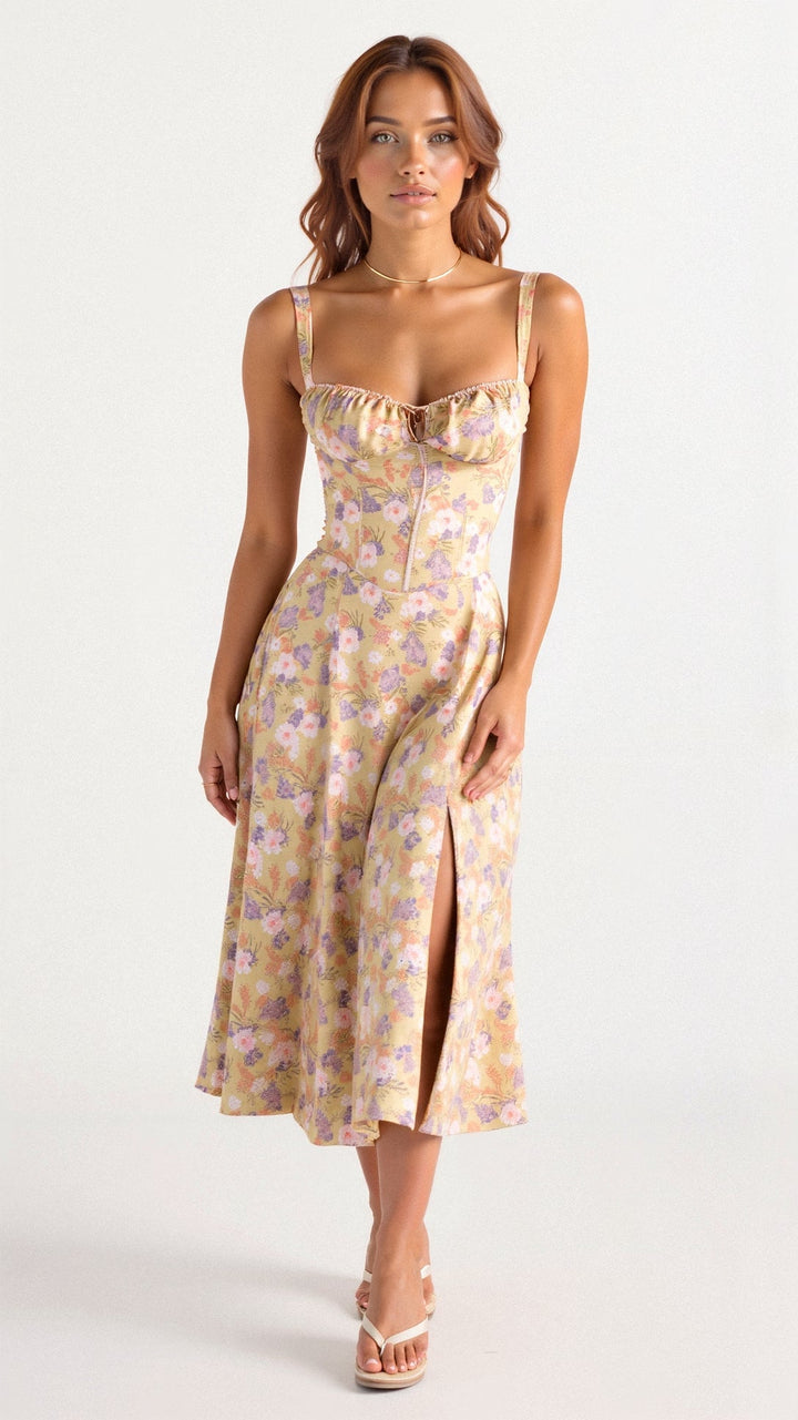 Eng anliegendes, elegantes Damen Taillenkleid, betont die Figur für einen stilvollen Auftritt.