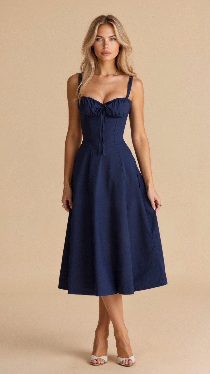 Elegantes Damen Taillenkleid, figurbetont und schick, ideal für Freizeit, Party und besondere Anlässe.