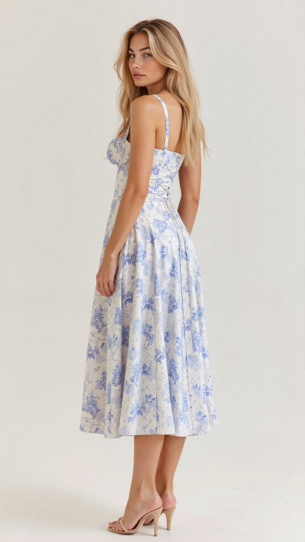 Vielseitiges Damen Taillenkleid, perfekt als Freizeitkleid, Sommerkleid oder elegantes Partykleid.